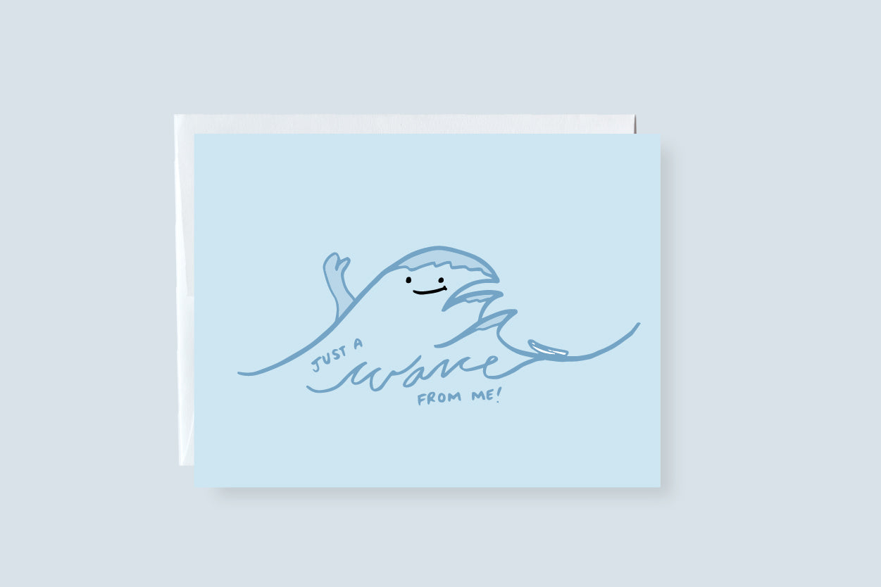 Just A Wave From Me Greeting Card - CVC1056WAVE