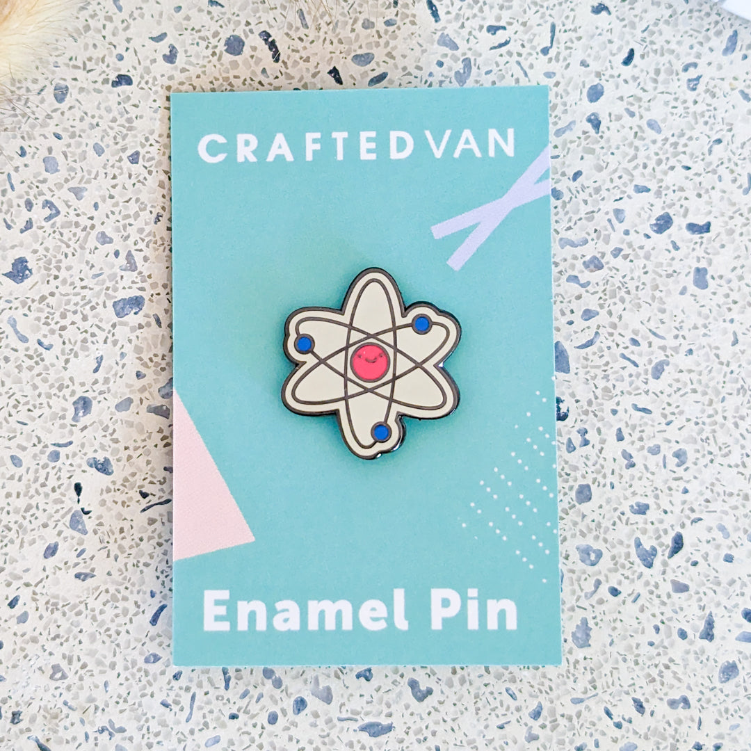 Atom Enamel Pin