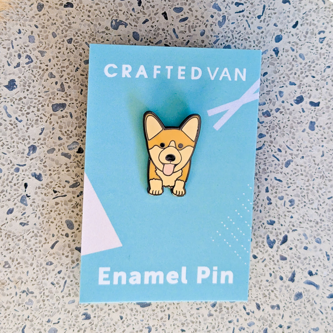Corgi Dog Enamel Pin