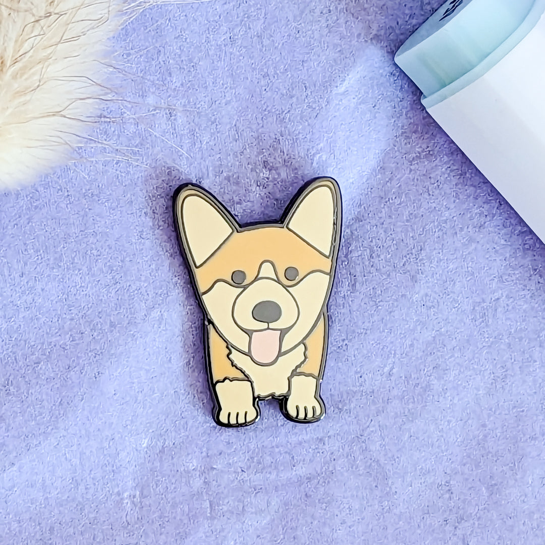 Corgi Dog Enamel Pin