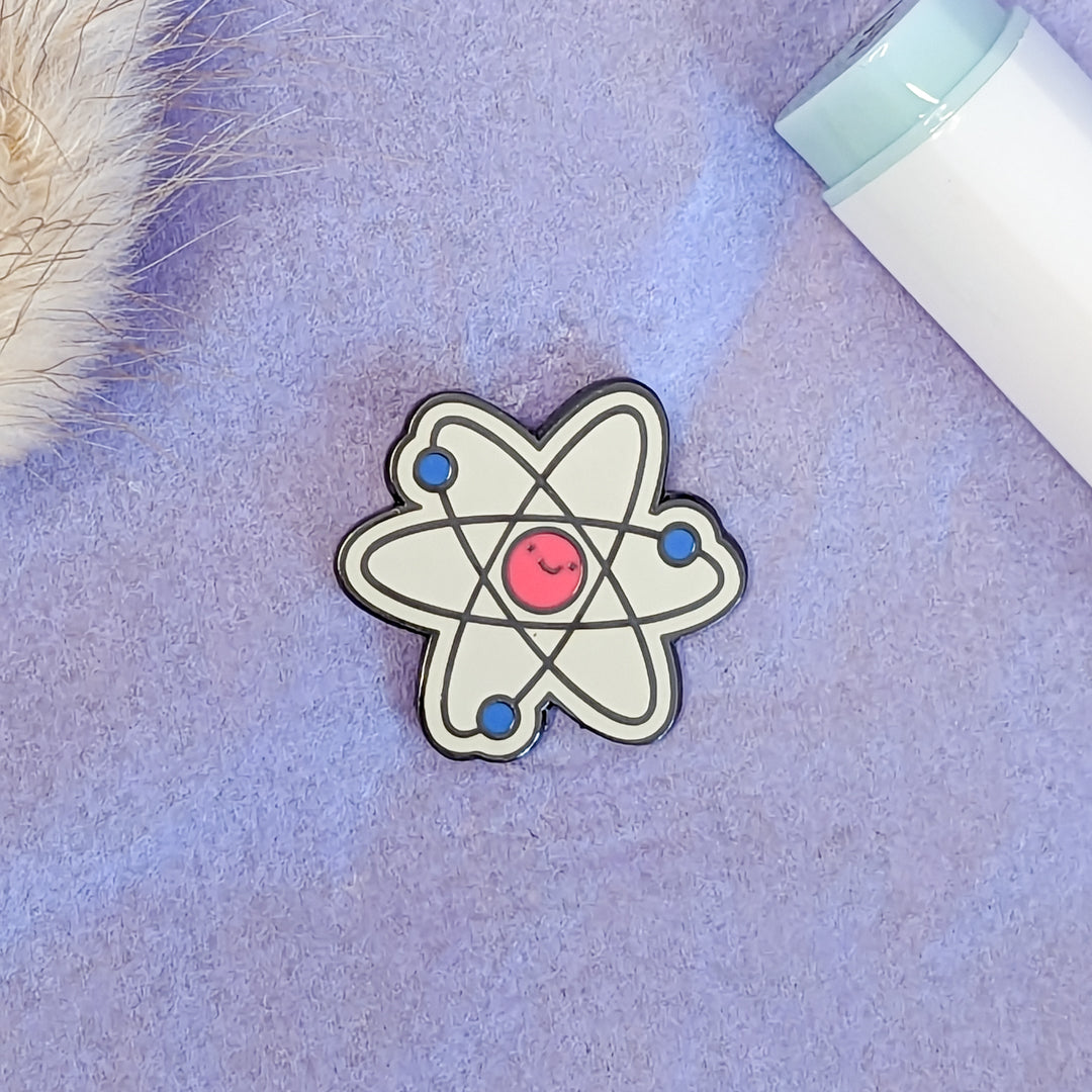Atom Enamel Pin