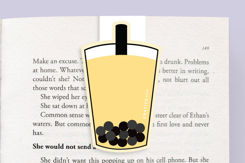 Mango Bubble Tea Jumbo Magnetic Bookmark - CVJ1240MANG