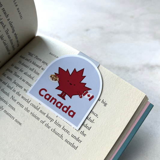 Oh Canada Maple Leaf Magnetic Bookmark - Poutine (Jumbo)