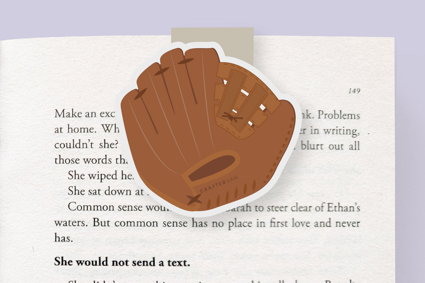 Softball Magnetic Bookmark (Jumbo