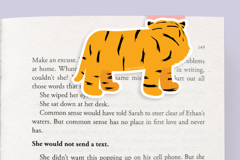 Tiger Jumbo Magnetic Bookmark - CVJ1222TIGE