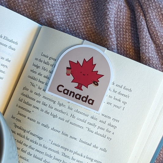 Oh Canada Maple Leaf Magnetic Bookmark - Timmies Coffee (Jumbo)