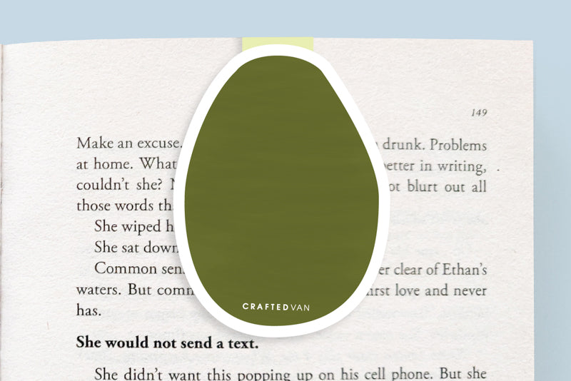 Avocado Magnetic Bookmark (Jumbo)