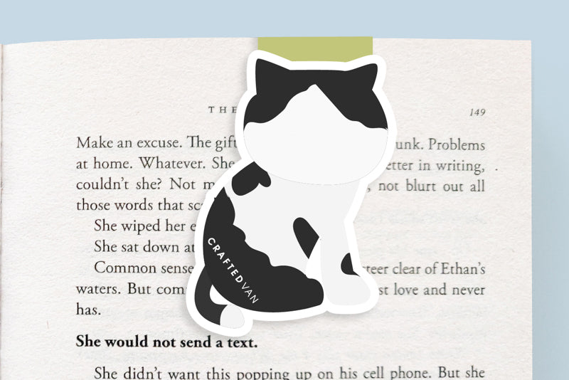 Tuxedo Cat Magnetic Bookmark (Jumbo)