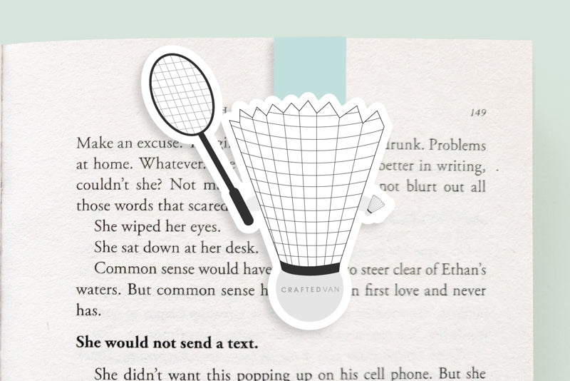 Badminton Magnetic Bookmark (Jumbo)