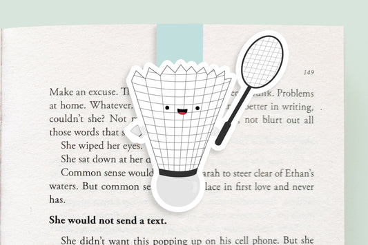 Badminton Magnetic Bookmark (Jumbo)