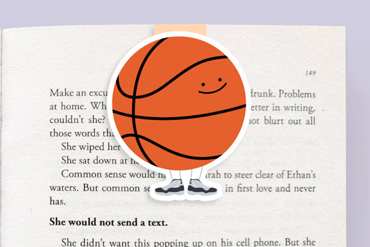 Basketball Magnetic Bookmark (Jumbo)