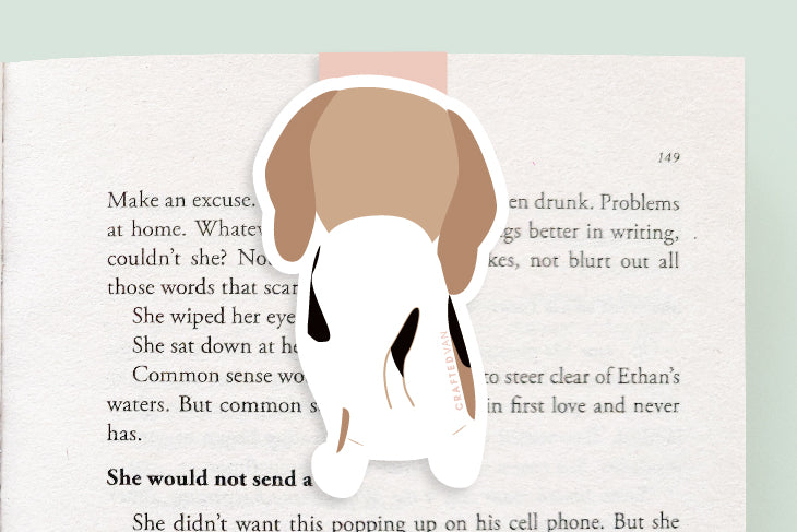 Beagle Dog Magnetic Bookmark (Jumbo)