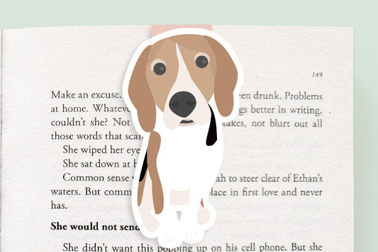 Beagle Dog Magnetic Bookmark (Jumbo)