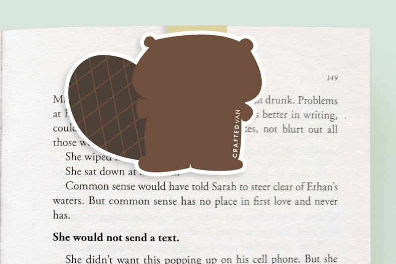 Beaver Magnetic Bookmark (Jumbo)