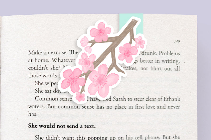 Cherry Blossom Magnetic Bookmark (Jumbo)