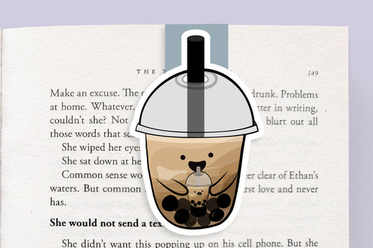 Brown Sugar Bubble Tea Magnetic Bookmark (Jumbo)