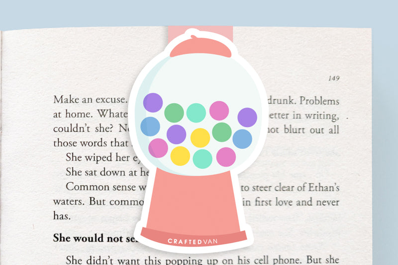 Bubble Gum Machine Magnetic Bookmark (Jumbo)