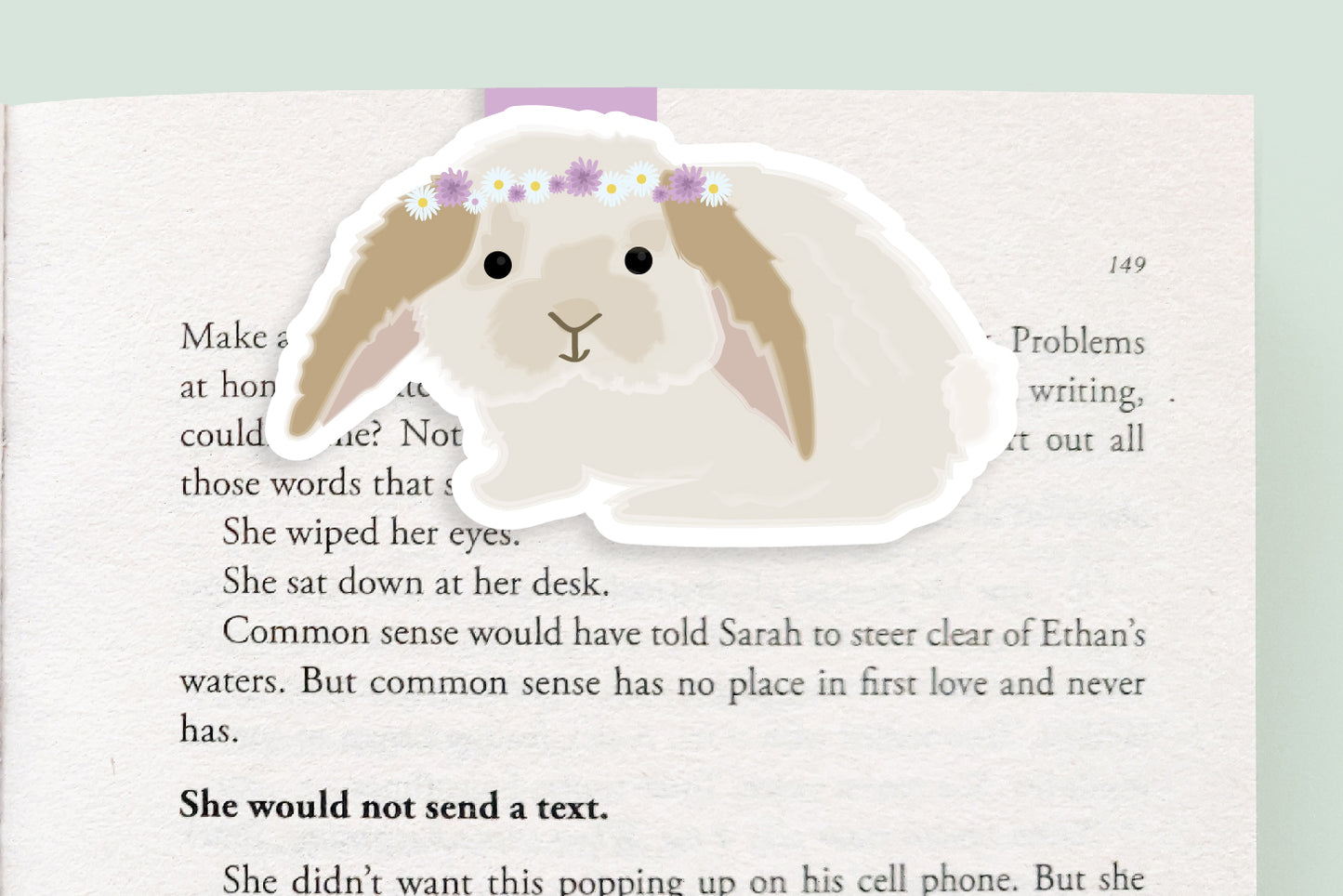 Bunny Magnetic Bookmark (Jumbo)