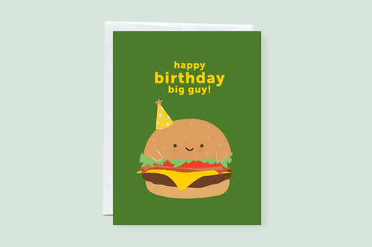 Happy Birthday Big Guy Greeting Card