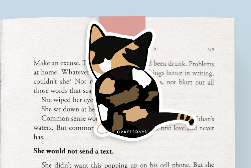 Calico Cat Magnetic Bookmark (Jumbo)