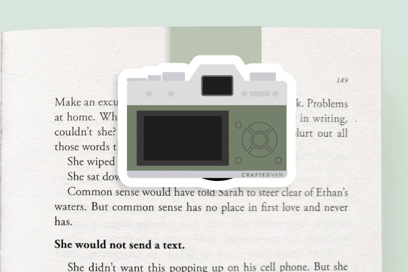Camera Magnetic Bookmark (Jumbo)