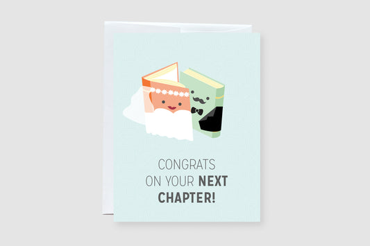 Congrats on your next chapter! - Wedding Card