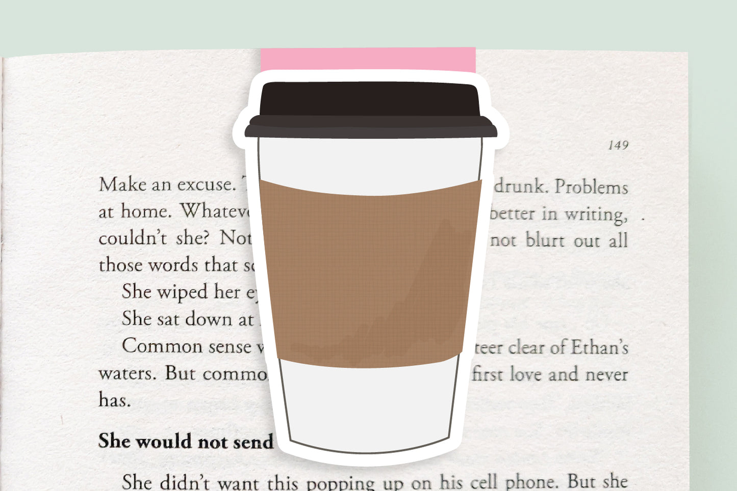 Chai Tea Paper Cup Magnetic Bookmark (Jumbo)
