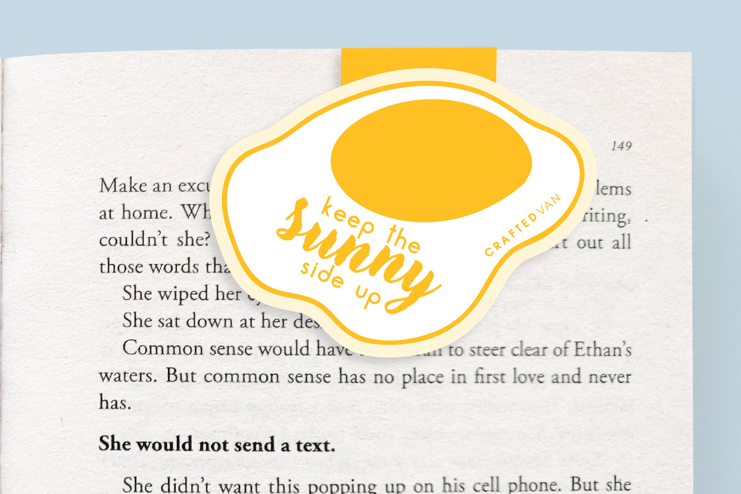 Sunny Side Up Egg Magnetic Bookmark