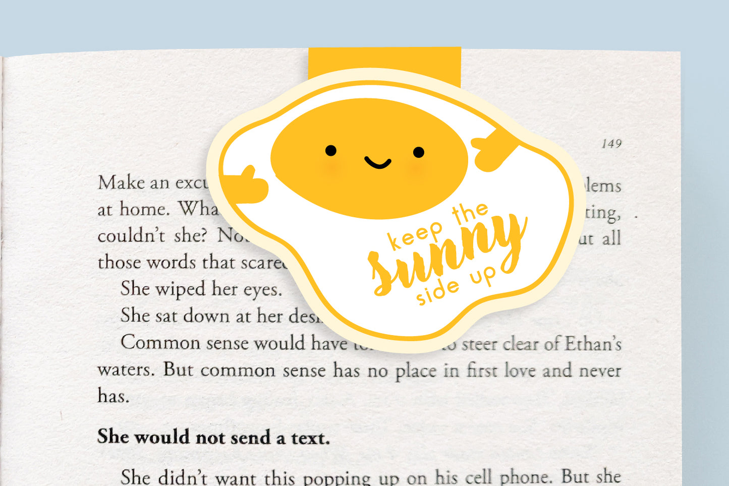 Sunny Side Up Egg Magnetic Bookmark