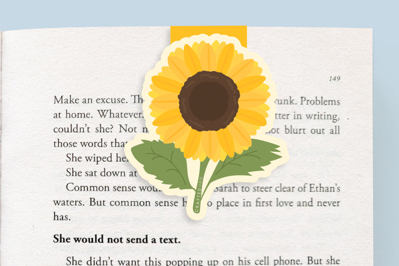 Sunflower Magnetic Bookmark (Jumbo)