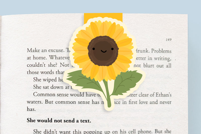 Sunflower Magnetic Bookmark (Jumbo)