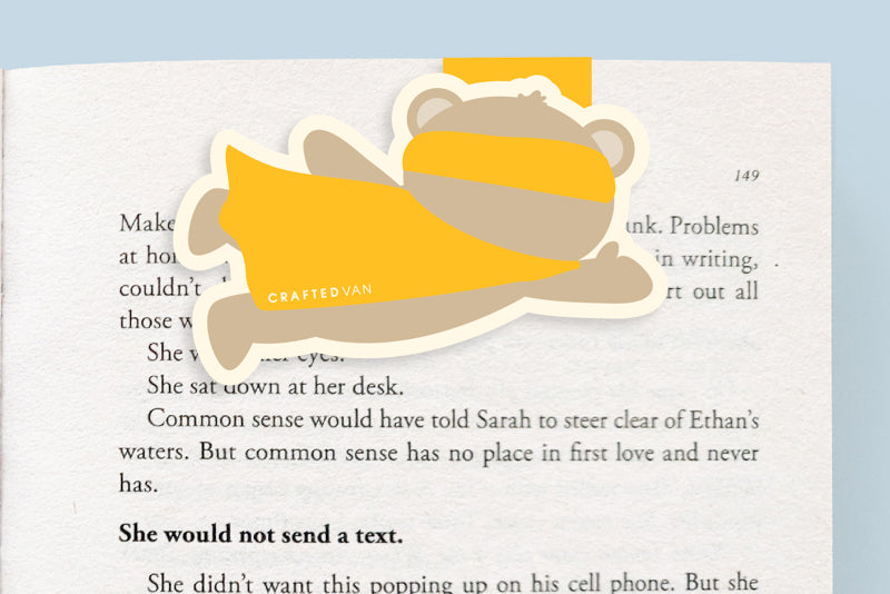 Super Bear Magnetic Bookmark (Jumbo)