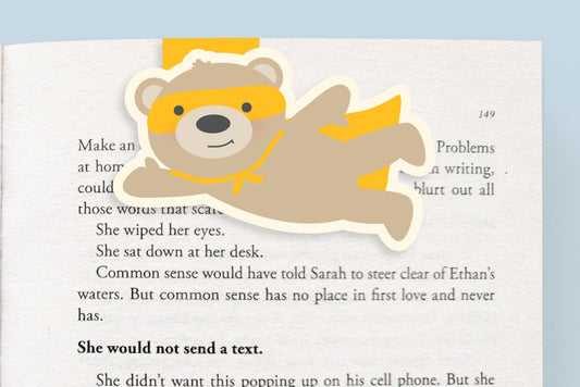 Super Bear Magnetic Bookmark (Jumbo)