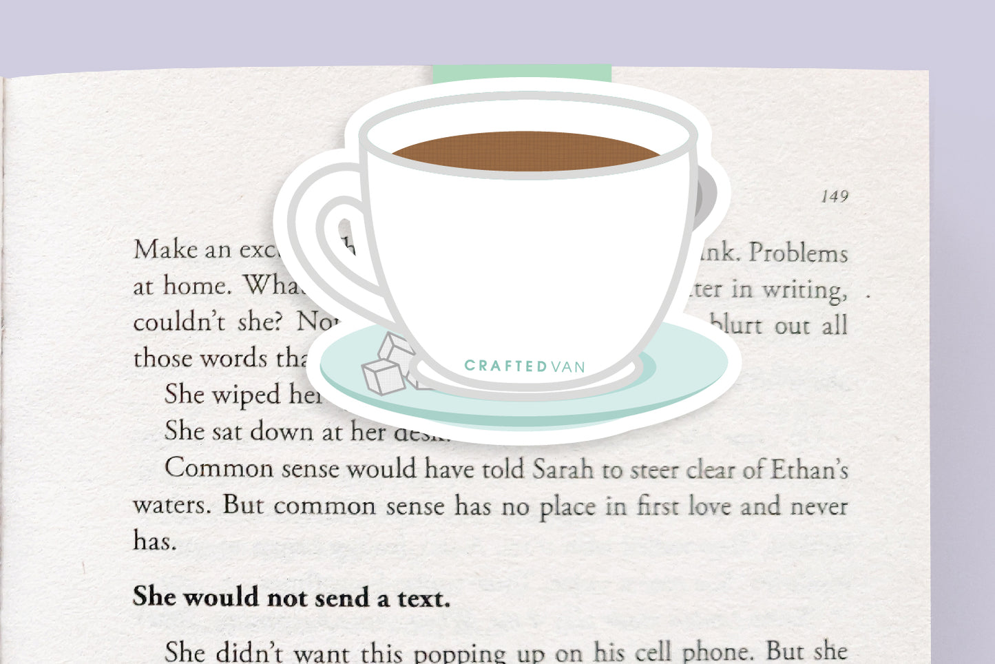 Coffee Cup Magnetic Bookmark (Jumbo)
