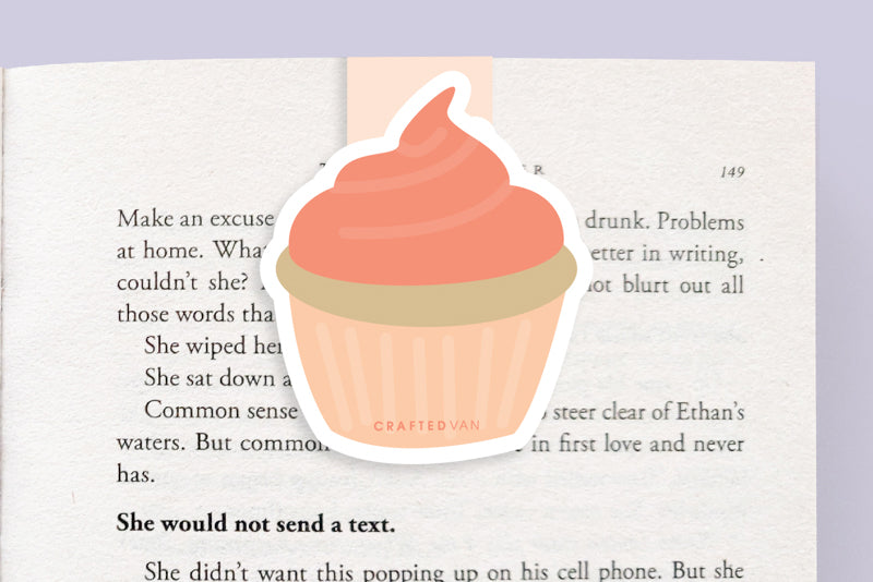 Cupcake Magnetic Bookmark (Jumbo)