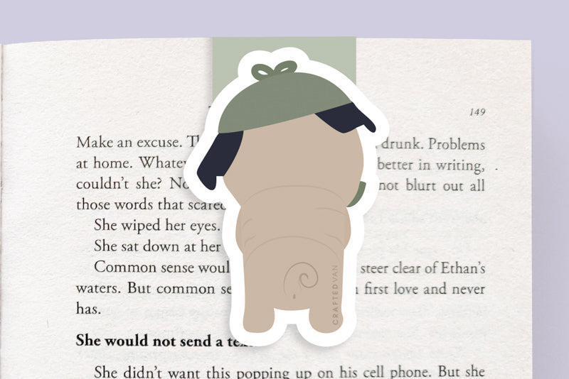 Detective Pug Magnetic Bookmark (Jumbo)