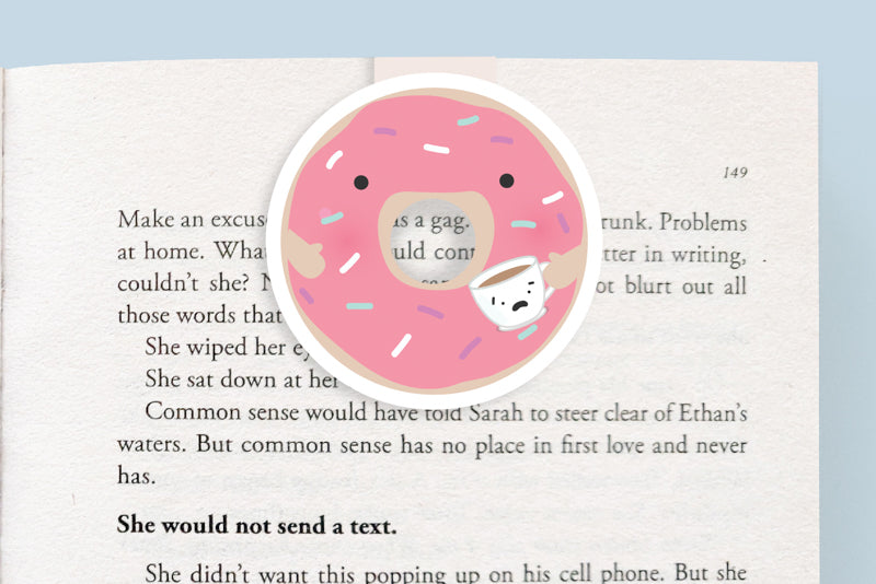 Donut Magnetic Bookmark (Jumbo)