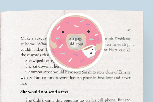 Donut Magnetic Bookmark (Jumbo)