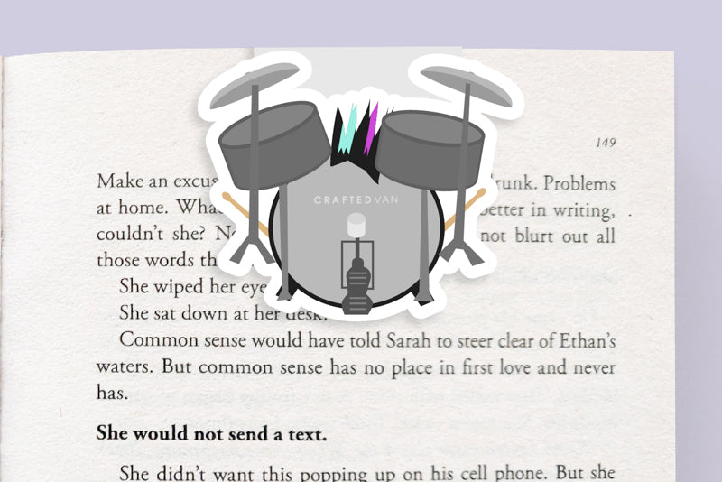 Drums Magnetic Bookmark (Jumbo)