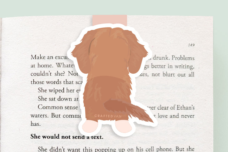 Duck Toller Dog Magnetic Bookmark (Jumbo)