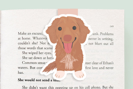 Duck Toller Dog Magnetic Bookmark (Jumbo)