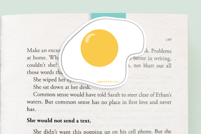 Fried Egg Magnetic Bookmark (Jumbo)