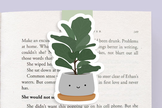 Fiddle Fig Plant Magnetic Bookmark (Jumbo)