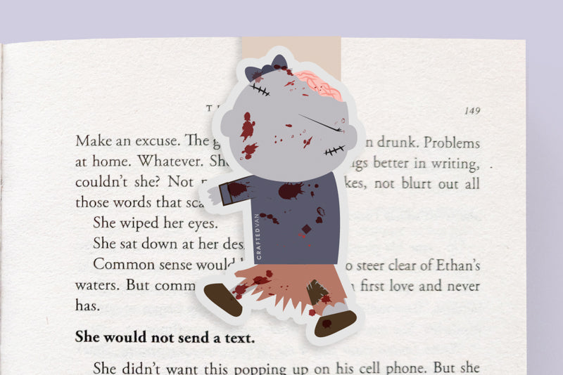 Zombie Girl Magnetic Bookmark (Jumbo)
