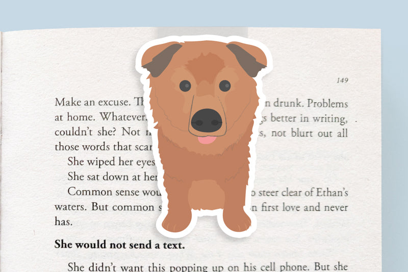 Golden Shepherd Dog Magnetic Bookmark (Jumbo)