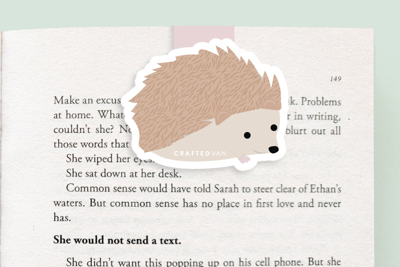 Hedgehog Magnetic Bookmark (Jumbo)