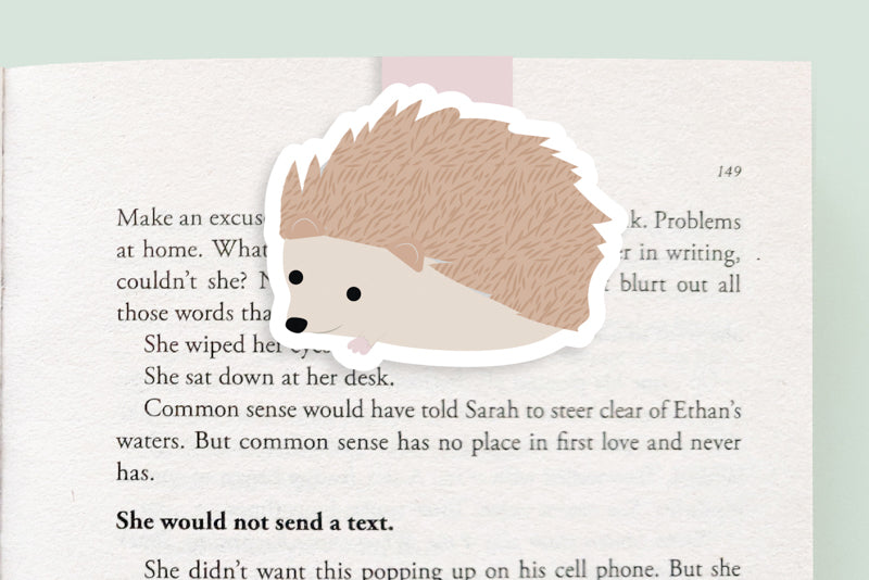 Hedgehog Magnetic Bookmark (Jumbo)
