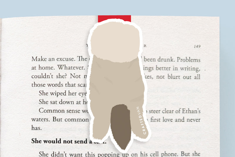 Holiday Sea Otter Magnetic Bookmark (Jumbo)