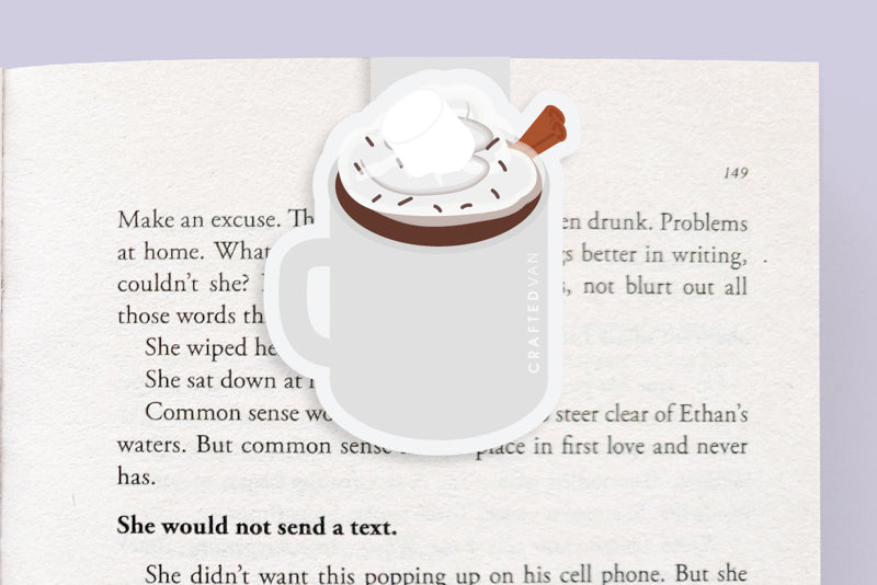 Hot Chocolate Magnetic Bookmark (Jumbo)