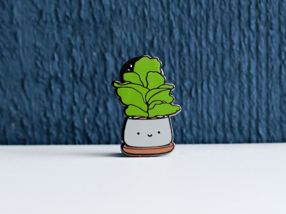 Fiddle Fig Plant Enamel Pin